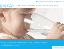 Tablet Screenshot of americanpurespringwater.com